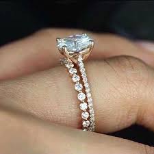 Check out our single wedding band selection for the very best in unique or custom, handmade pieces from our wedding bands shops. Rose Gold Solitaire Engagement Ring With A Gorgeous Single Prong Eternity Band Solitaire Engagement Ring Rose Gold Gold Solitaire Engagement Ring Wedding Rings