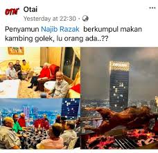Sebelum ini ahli parlimen pasir mas dari pas, ahmad fadhli shaari menyifatkan sokongan bersyarat diletakkan najib razak bagi menyokong belanjawan 2021 umpama hikayat puteri gunung ledang. Najib Razak Guna Duit Sendiri Makan Kambing Golek Bersama Kawan Kawan Untuk Raikan Tahun Baru Di Rumah Menantu Saya Pun Salah Saya Bukan Makan Lobster Menggunakan Duit Rakyat Pun Menantu Saya Adalah