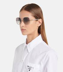 Hot prada square aviator sunglasses 2026 Prada PR 67XS sunglasses David  Clulow