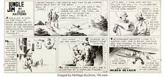 In the dancing sentence, the people stopped dancing when the sun began to rise. Alex Raymond Jungle Jim Sunday Comic Strip Original Art Dated Lot 93232 Heritage Auctions