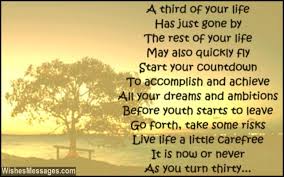 .because it is your special day and time to celebrate. 30th Birthday Poems Wishesmessages Com