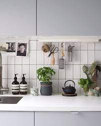 Große auswahl aus verschiedenen shops. Grey Ikea Kitchen With White Vertical Metro Tiles Aesop Soap And Fresh Herbs Inside Design Minimalist Kitchen Grey Ikea Kitchen