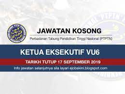 Jawatan kosong agensi anti dadah kebangsaan kementerian dalam negeri (aadk). Jawatan Kosong Ptptn Tarikh Tutup 17 September 2019