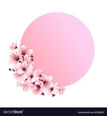 Pink Flower Decoration Vector Image On Vectorstock Floral Poster Flower Background Wallpaper Flower Graphic Design