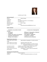 Curriculum vitae insegnante esempio curriculum vitae 2016 italiano. Curriculum Vitae Con Foto