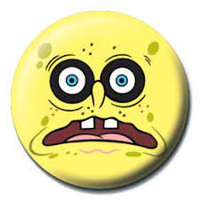 Spongebob with a black eye. Button Badge Spongebob Black Eyes Tips For Original Gifts