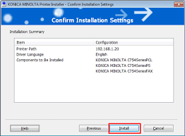 How to install konica minolta bizhub 206 printer. Print