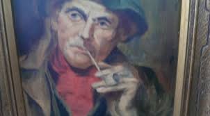 We were bored in the studio after a shoot. Oil Painting Portrait Old Man Clay Pipe Smoking Lovely Painting Character 518193859