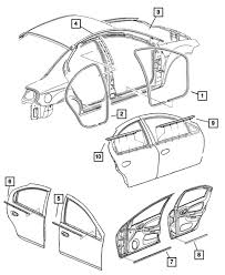 Dodge neon 2004, rear lateral arm by dorman®. Weatherstrips And Seals For 2004 Dodge Neon My Mopar Parts