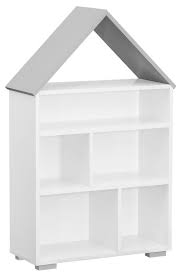 Une bibliothèque trouve sa place partout dans toute la maison, que ce soit dans une chambre d'enfant pour ranger ses livres, cahiers. Chambre D Enfant Bibliotheque Daniel 01 Couleur Blanc Gris 117 X 83 X 30 Cm H X L X P