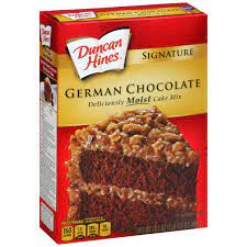 This is a taste test/review of the new duncan hines perfect size for 1 funtastic cookies & cream cake mix and confetti cake mix. Duncan Hines Moist Deluxe German Chocolate Cake Mix 18 25 Oz Walmart Com Walmart Com