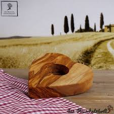 There's nothing like real candles to make the right mood. Wooden Candleholder Heart Formed