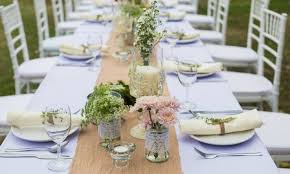 The Do S And Don Ts Of Centerpieces Pointers For Planners Party Table Centerpieces Outdoor Wedding Decorations Rectangle Table Centerpieces
