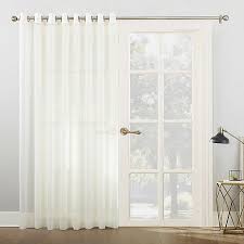 Blackout curtains sliding patio door curtain for living room window patio n7h6. No 918 Emily Voile Grommet Top Sheer Sliding Door Patio Curtain Panel Single Bed Bath Beyond