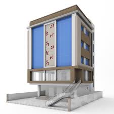 Designers love the diversity of isometric design and flat collections! Office Commercial Building Free 3d Model 3dhunt Co