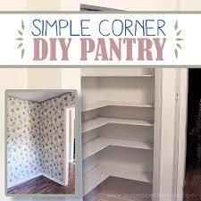 How to build a corner pantry cabinet. Add Space Convenience With A Simple Diy Pantry