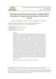 Matahari, angin, sungai , tumbuhan, dsb. Pdf The Improvement Of Prospective Teachers Habits Of Mind During The 5e E Inquiry Learning Program In Horticulture Course
