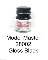 Model Master Auto Lacquer Paints Gloss Black 28002