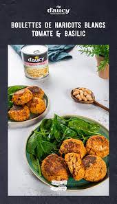 boulettes de haricots blancs tomate basilic recette vegetarienne rapide recette plat vegetarien recettes de cuisine