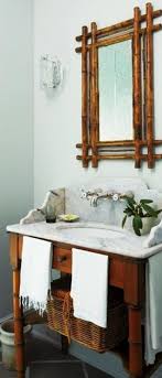 Bamboo Bath I Like The Mirror Bamboo Decor Bamboo Furniture Diy Bamboo Bathroom