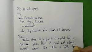 So in this post, i am going to write some samples on leave application from office for personal reason. Application For Leave Of Absence In School Youtube