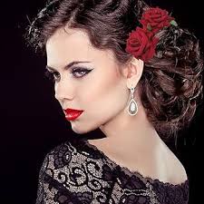 Amazon.com : Rose Hair Side Comb Flannelette Bride Hair Comb Accessory  Simulation Flower Hair Clip for Women Red : Beauty & Personal Care