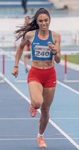 She won a silver medal at the 2018 south american games and two medals at the 2017 south american championships.her personal best in the event is 55.32 seconds set in the olympic games in tokyo. Melissa Gonzalez Wife Of Lions Qb David Blough Competing At Olympics