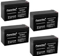 PowerStar 4 Pack - SLA Battery for Cyberpower 12V 7ah 8ah B-613 SLA1075  7.5ah AGM 12 V OLT