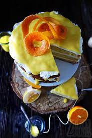 gefullter orangenkuchen mit lemon curd zungenzirkus orangenkuchen kuchen und torten kuchen