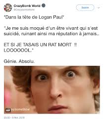 Il est à l'abri de ma maison d'enfance, dans la nature, et se fait juste 'chier comme un rat mort'. Logan Paul A Nouveau Au Coeur D Une Polemique Apres S Etre Amuse A Taser Des Rats