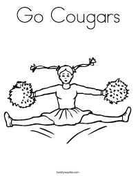 Select from 35654 printable coloring pages of cartoons, animals, nature, bible and many more. Go Cougars Coloring Page Twisty Noodle