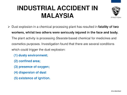 A deep freeze and mass. Osh Occupational Safety Health Dust Explosion Ppt Download