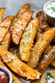 Baked Potato Wedges With Dipping Sauce Jessica Gavin Recipe Potato Wedges Baked Baked Potato Wedges Oven Baked Potato Oven