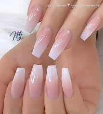 50 Pretty French Pink Ombre And Glitter On Long Acrylic Coffin Nails Design Page 5 Of 53 Latest Fashion Trends For Woman Pink Ombre Nails Pink Acrylic Nails Coffin Nails Designs