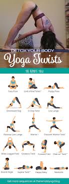 Detox With Yoga Twists Free Printable Pdf Easy Yoga Workouts Yoga Detox Twist Yoga