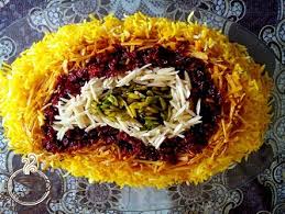 نتیجه تصویری برای خورش قیمه خلال و زرشک
