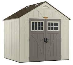 We are an authorized dealer and the industries top seller of our brands. Amazon Com Suncast 8 X 7 Heavy Duty Resin Tremont Storage Shed Cream Garden Outdoor