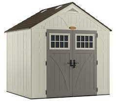 A wide variety of storage sheds options are available to you, such as plastic type. Amazon Com Suncast 8 X 7 Heavy Duty Resin Tremont Storage Shed Cream Garden Outdoor