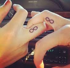 Before taking a look at infinity tattoo ideas, let's start with unfolding the meaning behind the popular symbol:. Best Infinity Love Couple Tattoo On Fingers Friendship Tattoos Cute Couple Tattoos Matching Couple Tattoos