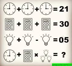 Clock Calculator Bulb Puzzle Math Logic Puzzles Logic Puzzles Brain Teasers Maths Puzzles