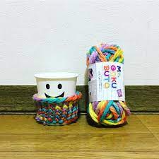 セリア ペットボトルカバーメーカー で編んでみた 作品集 handful ハンドフル glassware diy knitting