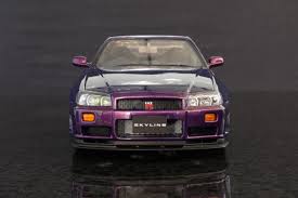 Information on vin, production, models, colours and more! Autoart 1 18 Nissan Skyline R34 Gt R V Spec Purple Datsun Nissan Infinity Diecastxchange Com Diecast Cars Forums
