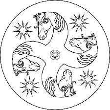 Die geometrischen formen sind uns seit der kindheit vertraut und sorgen beim ausmalen sowohl für eine räumliche wie auch zeitliche orientierung. Pferde Und Ponys Gratis Mandalas Als Ausmalbilder Fur Kinder