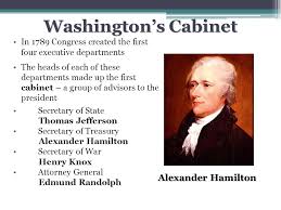 Washington's habit of calling regular and frequent cabinet meetings began a tradition that has been followed by every succeeding president. Launching The New Nation Ppt Download