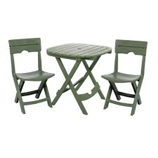 Adams Manufacturing Quik Fold White 3 Piece Resin Plastic Outdoor Bistro Cafe Set 8590 48 3731 Outdoor Patio Furniture Sets Patio Furnishings Outdoor Patio Set