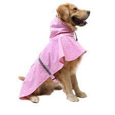 Awami Outdoor Dog Raincoat Adjustable Cat Coat Fashion Design Rain Jacket Dots Rainwear Dress Bright Patent Leather Puppy Dog Raincoat Cat Sweaters Dog Clothes