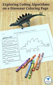 Signup to get the inside scoop from our monthly newsletters. Exploring Coding Algorithms On A Dinosaur Coloring Page Set Jdaniel4s Mom