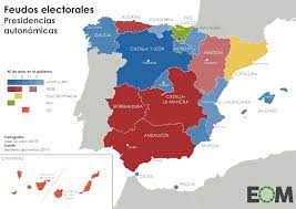 Para imprimir, ideales para usar en. El Mapa De Las Elecciones Autonomicas En Espana Mapas De El Orden Mundial Eom