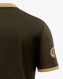 Download Men S V Neck T Shirt Mockup Back View In Apparel Mockups On Yellow Images Object Mockups