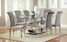 Chrome dining chairs have become preferred these days. Everyday Dining Side Chair Hollywood Glam Chrome Dining Chair Pack Of 4 105073 Chairs Price Busters Furniture